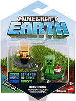 Набор Фигурок мини Майнкрафт Minecraft крипер и житель Mattel Minecraft Earth Boost mini