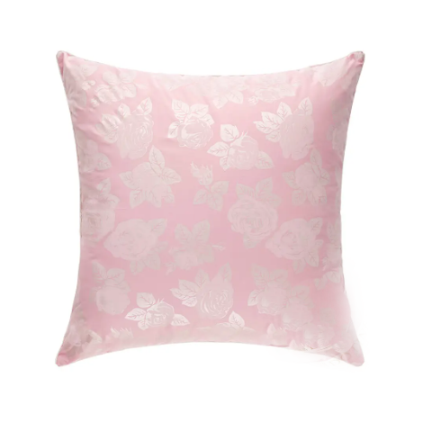 Напірник на подушки рожевий принт троянда 45х45