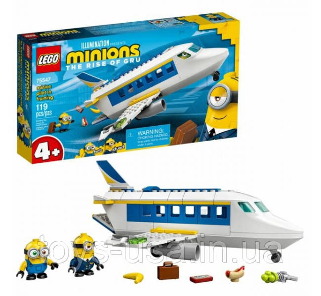 Конструктор Лего Lego Minions Міньйони тренувальний політ 75547 Minion Pilot in Training