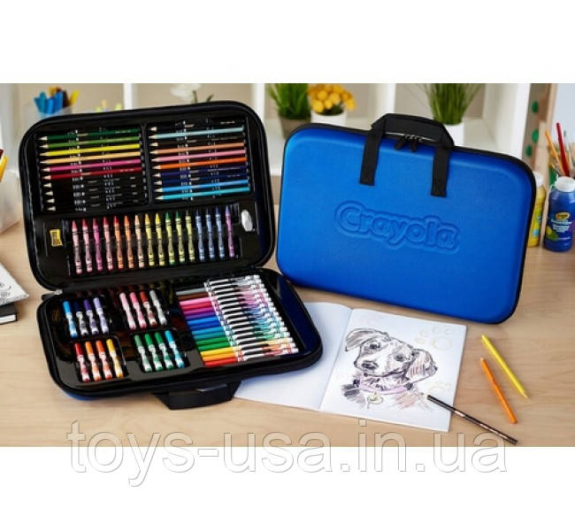 Набір Крайола в м'якому валізці Crayola Coloring and Sketching Art Set, фото 1