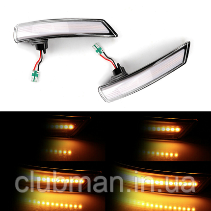 LED динамічний сигнал (покажчик) повороту у дзеркало FORD (Форд) Focus MK2/MK3/MK3.5, Mondeo MK4, фото 2