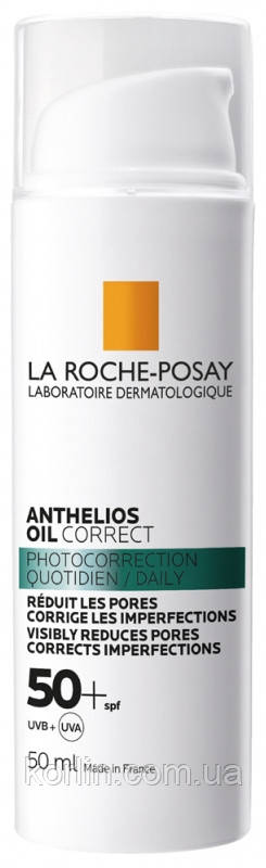 La Roche-Posay Anthelios Oil Correct SPF50+ Сонцезахисний Гель — Крем для жирної та схильної до акне шкіри