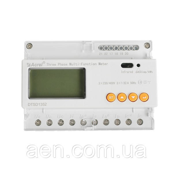 Лічильник Sungrow DTSD1352-C/1(6)A для 3Ф інвертора (непрямого підключення)