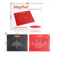 Учебная магнитная доска (планшет) большая красная MagPad TSQ-714
