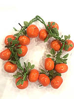 Штучний мандарин. Муляж мандарин на в'язці (8 штук), фото 4