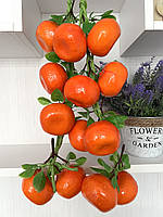 Штучний мандарин. Муляж мандарин на в'язці (8 штук), фото 3