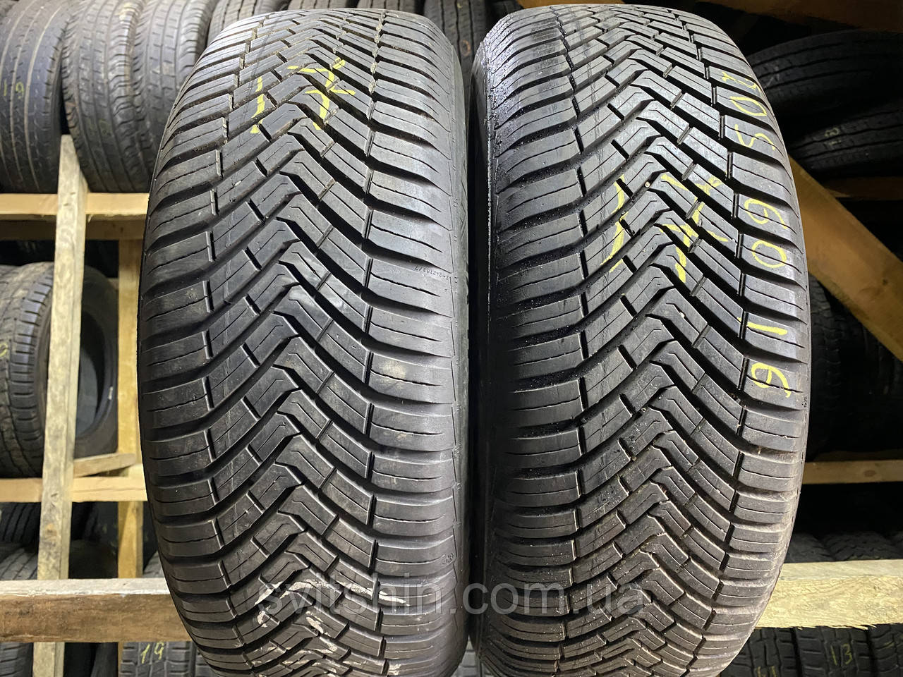 Пара всесез. 205/60R16 Continental AllSeasonContact 7+mm 2шт