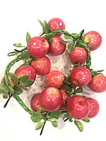 Штучні яблука. Муляж яблук косичка ( 40 см ), фото 8