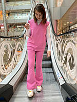 Трикотажный костюм для девочек жилет и брюки, р-ры на рост 128 - 158