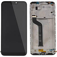 Дисплей (модуль) для Xiaomi Mi A2 Lite, Xiaomi Redmi 6 Pro с рамкой экран и сенсор черный (OEM)
