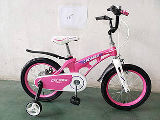 Дитячий полегшений велосипед MAGNESIUM "SPACE" 18" Pink