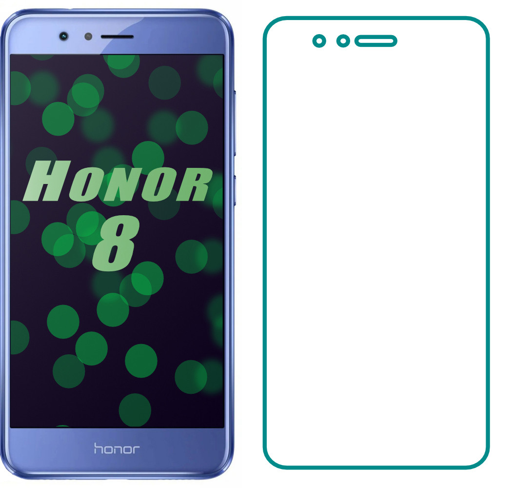 Защитное стекло Honor 8 (Прозрачное 2.5 D 9H) (Хонор 8) купить в ...