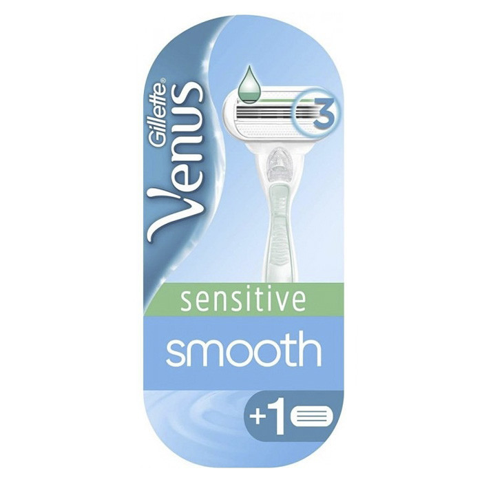 Станок для гоління Venus Smooth Sensitive жіночий + 2 касети
