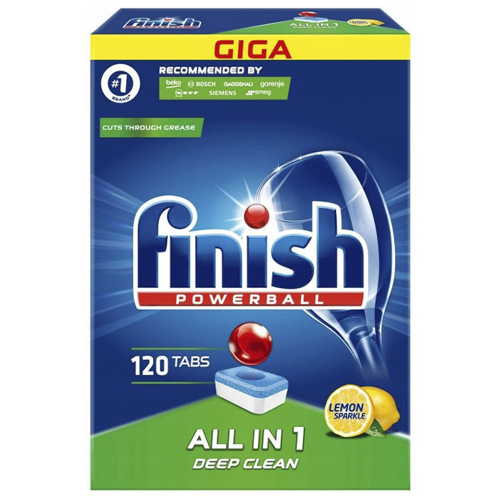 Таблетки для посудомийної машини Finish POWERBALL Лимон 120 шт