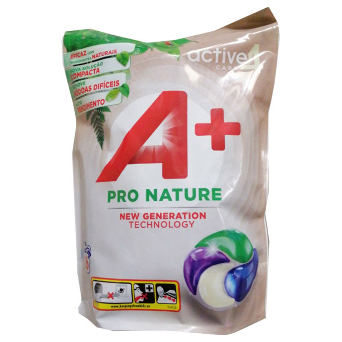 Капсули для прання A+ Pro Nature 4в1 56 шт