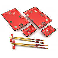 Сервіз для суші 28х28,3х3,5 см 2 персони