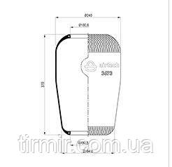 Кожух пневмоподушки підвіски 673N, фото 1