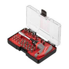 Викрутка Т-подібна з храповим механізмом і комплектом насадок 29 од. INTERTOOL VT-3330