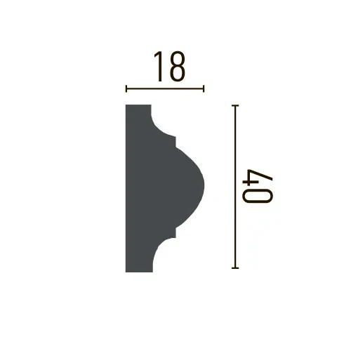 Молдинг стеновой гибкий Gaudi Decor CR610 Flex (2,44м) - фото 2 - id-p62174086