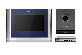 Комплект відеодомафону CIOT-700M + Commax CIOT-D20M (A) c Комутатором на 4 порти