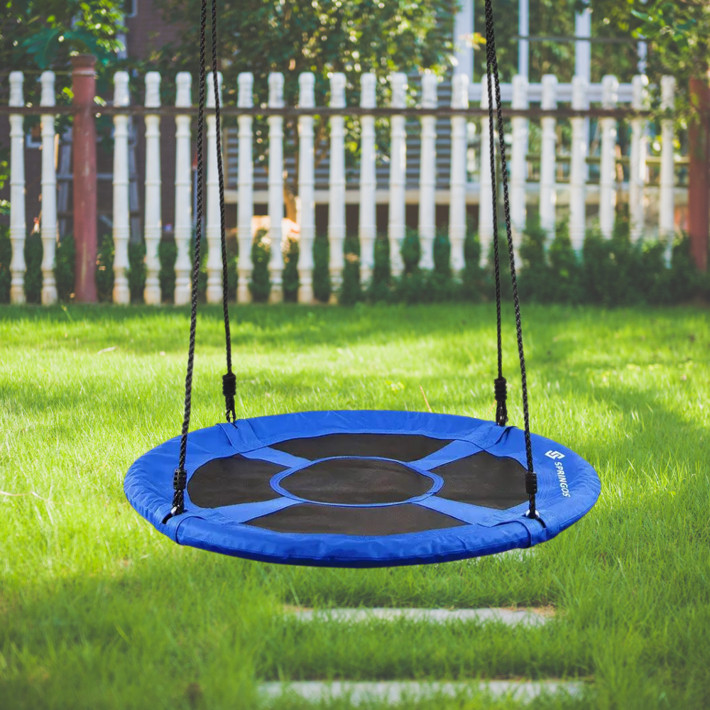 150 Кг !!! Круглая Подвесная Качель Гнездо Springos 90 См для Детей ...