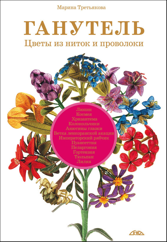 Ганутель. Цветы из ниток и проволоки