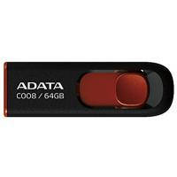 USB флеш накопитель ADATA 64GB C008 Black+Red USB 2.0 (AC008-64G-RKD)