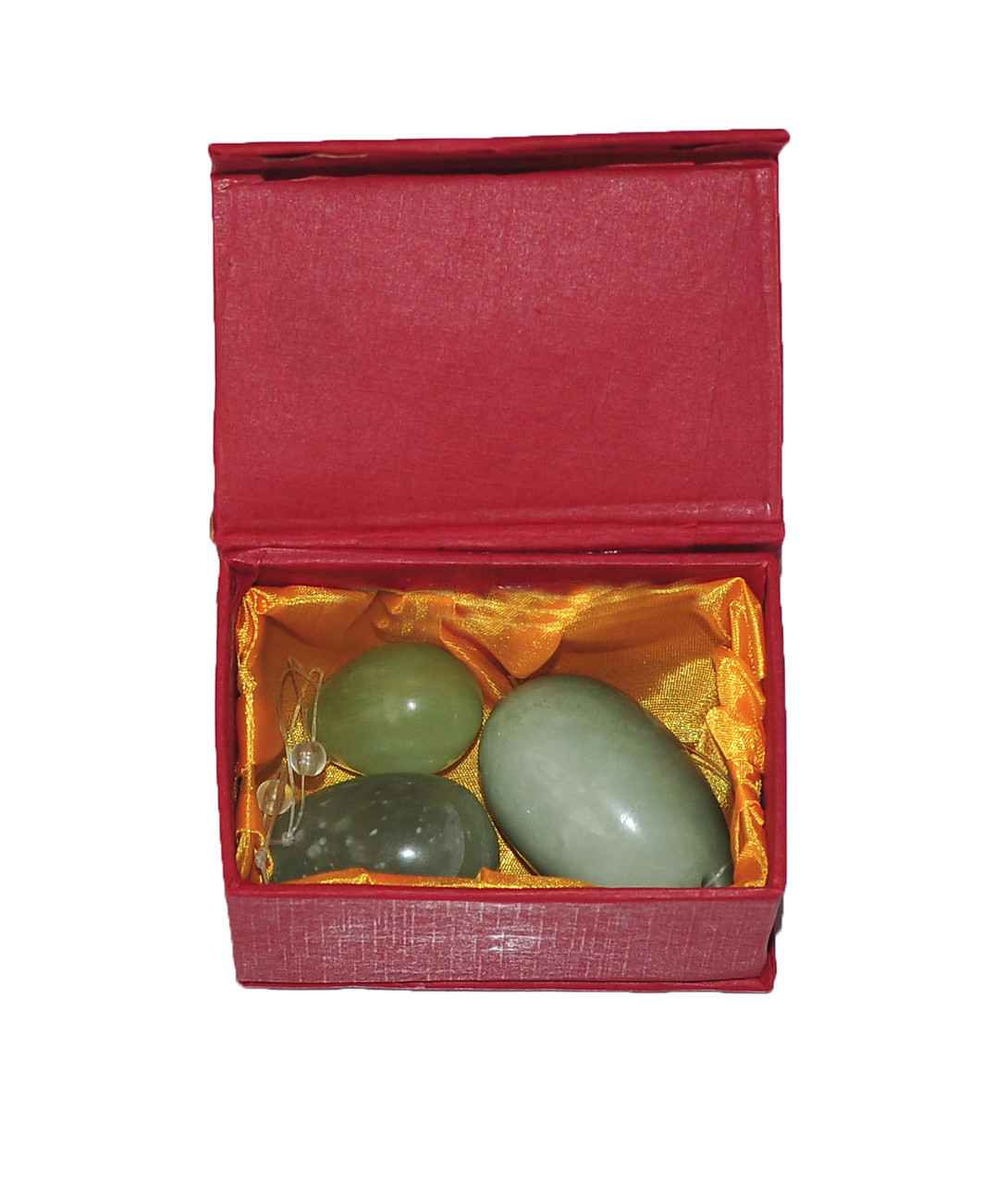 Масажні нефритові яйця, Кулі Венери (зелений камінь, гладкі)