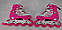 Дитячі ролики (роликові ковзани) Рожевий для дівчаток розмір 38-42 (L) Best Roller колеса PU, фото 3