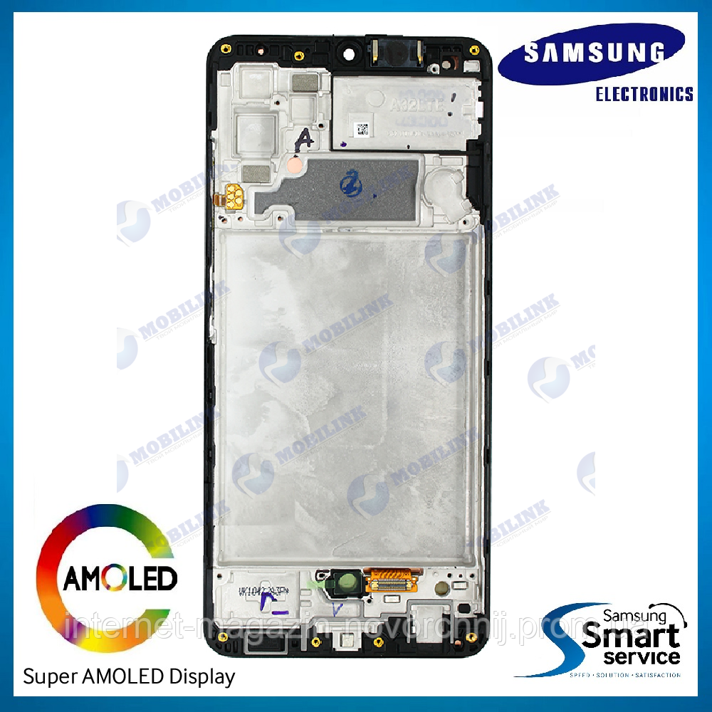 Дисплей Samsung A325 Galaxy A32 Чорний Black GH82-25566A оригінал!