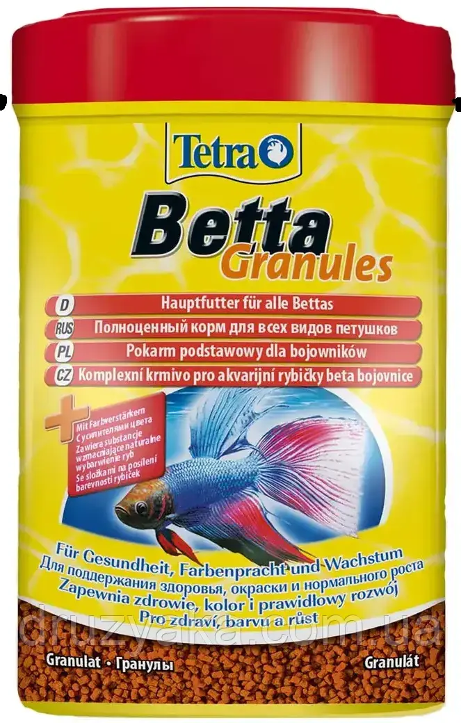 Сухий корм для акваріумних риб Tetra в гранулах «Betta Granules» 5 г (для півників)