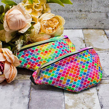 Сумка на пояс бананка яскрава 10*19 см на блискавці чудової якості Luna