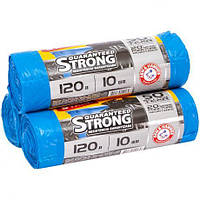 Від 3 шт. Пакет для сміття міцний 70х110 120л 10 штук TM STARK/Кузя Service купити дешево оптом в