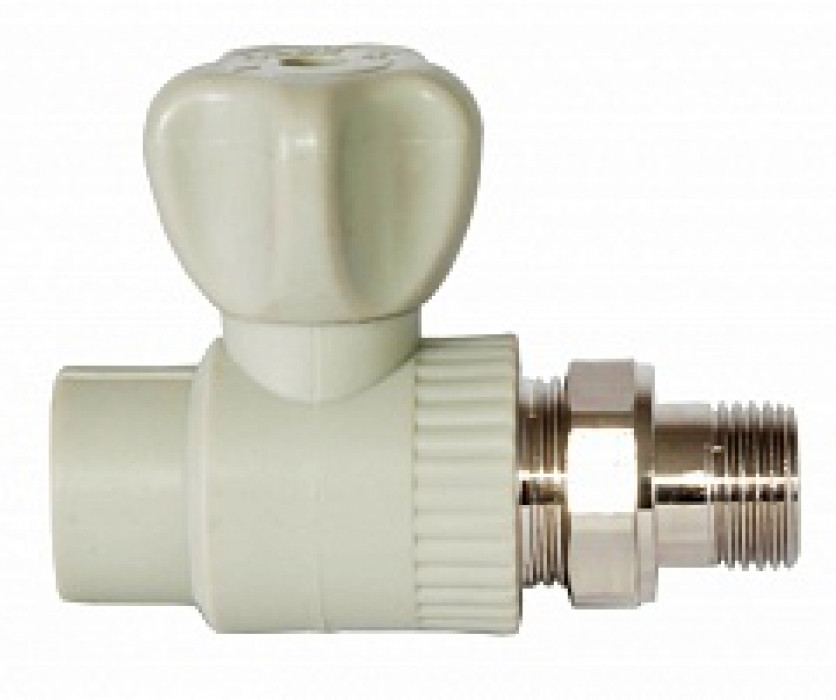 Кран кульовий радіаторний прямий PP-R 25х3/4" (25х25)