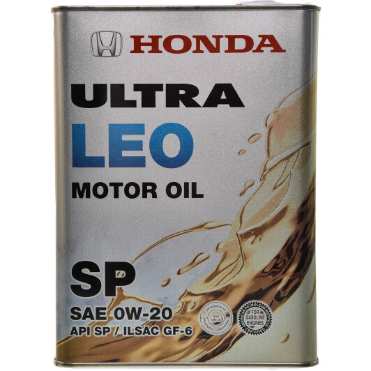 Моторне мастило Honda 0w20 Ultra Leo SP/GF-6 4 л