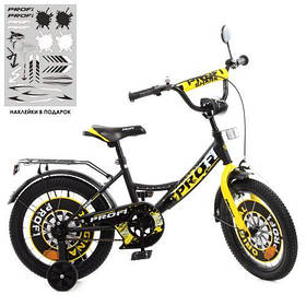 Велосипед дитячий PROF1 Y1843-1 Original boy чорно-жовтий