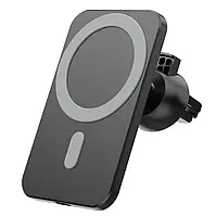 Зарядка автомобільна MagSafe Car для Iphone 12 безпровідна - Чорний