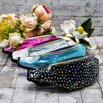 Сумка на пояс бананка яскрава 12*30 см на блискавці чудової якості Luna