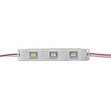 Світлодіодний модуль 1W, 55Lm, 3000K, smd5730, 3led, IP65, фото 3
