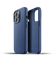 Чeхол-накладка Mujjo Full Leather для Apple iPhone 13 Pro Blue (MUJJO-CL-015-BL)