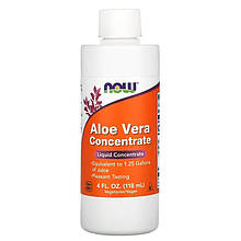 Алое вера NOW Foods "Aloe Vera Concentrate" концентрат у рідкій формі (118 мл)