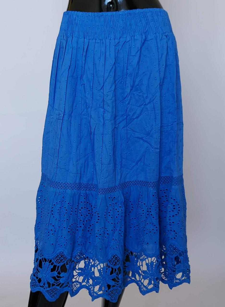 Жіноча літня спідниця з широкою резинкою в поясі, фото 1