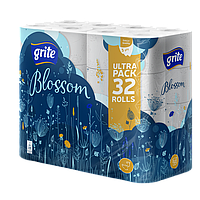 Туалетний папір Grite Blossom, 17,40 м, 3 шар, 32 рул/уп