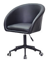Кресло на черной базе с колесами Andy (Энди) кожзам черный BK-Modern Office