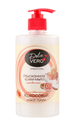 Крем-мило рідке "Dolce Vero" Кокосовий рахат-лукум 1000мл