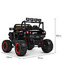 Дитячий електромобіль Баггі джип 4x4 Bambi M 3804 EBLR-1 синій, фото 5