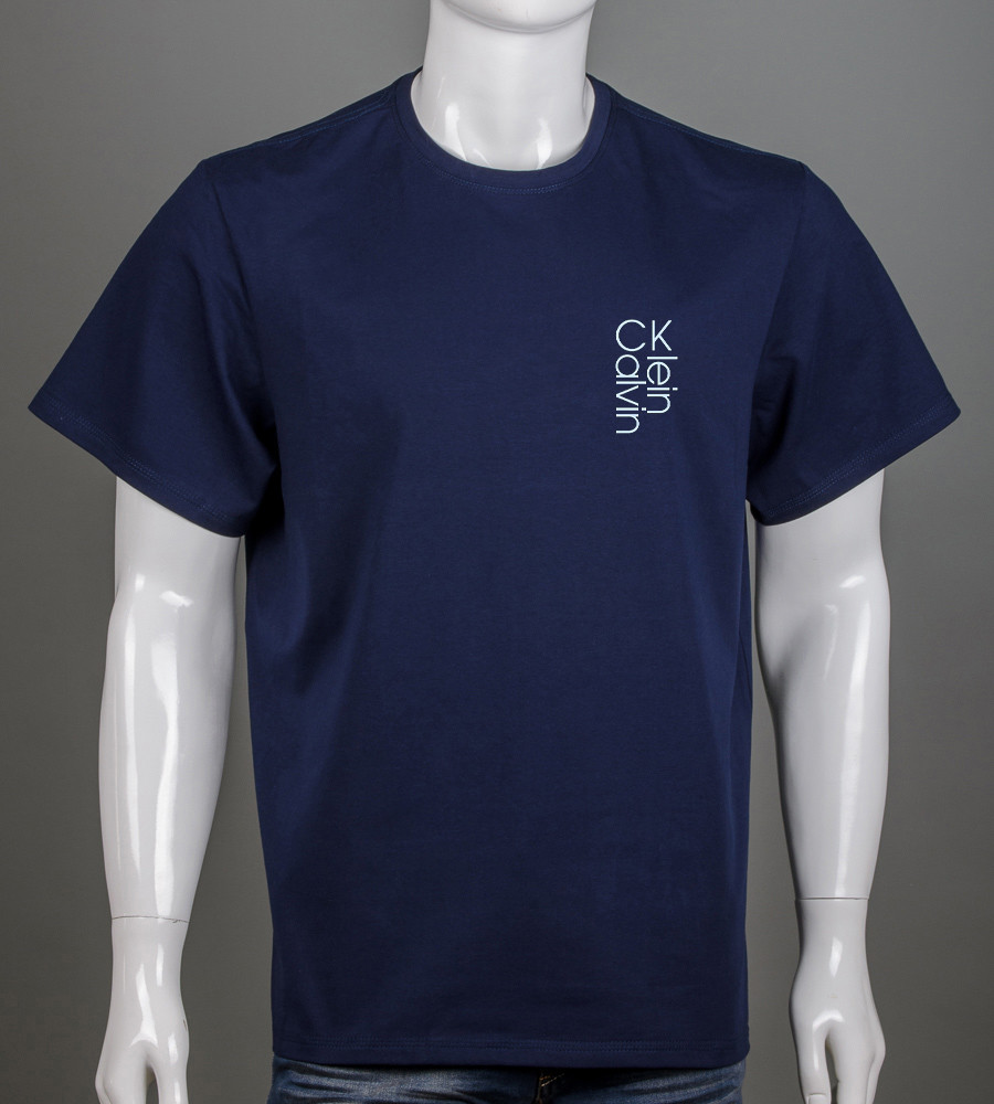 Футболка батал Calvin Klein 2260б (Уп.4шт 3XL,4XL), Темно-синій, фото 1