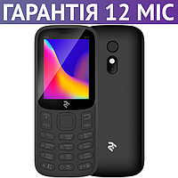 Мобільний телефон 2E E180 2019, чорний, кнопковий, Bluetooth, камера, маленький, на 2 сім-карти
