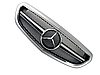 Решітка радіатора Mercedes W212 рестайл стиль AMG (срібло + хром), фото 3