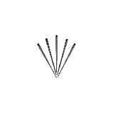 Шпажки для канапе чорні кристал 500 шт, фото 4